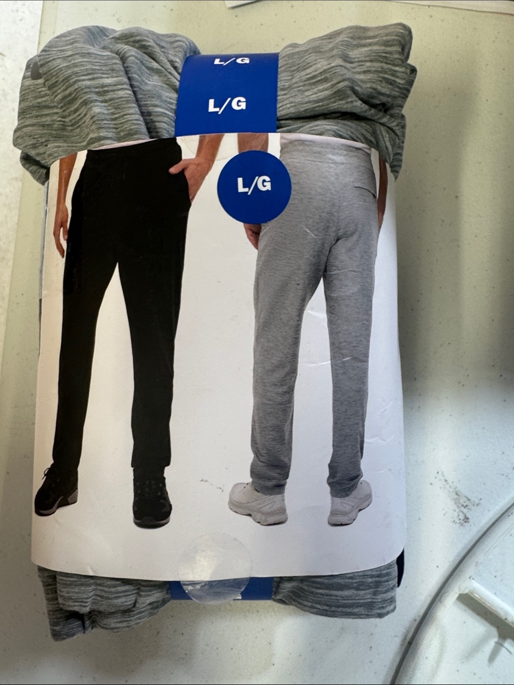 Bench Men's Grey & Black Jogger Sweatpants L/G